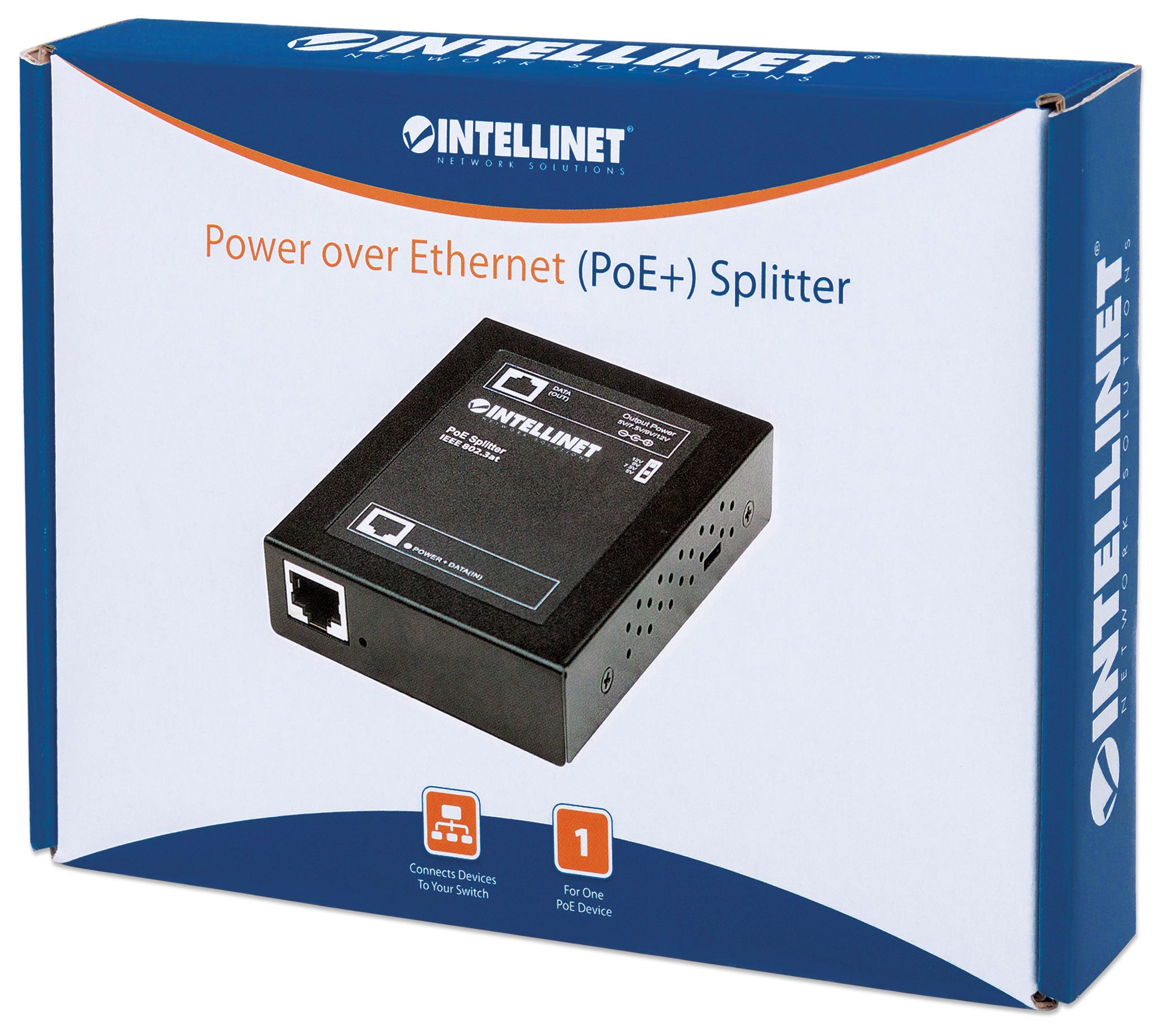 Intellinet Power Over Ethernet PoE Splitter IEEE802 3at 5 7 5 9