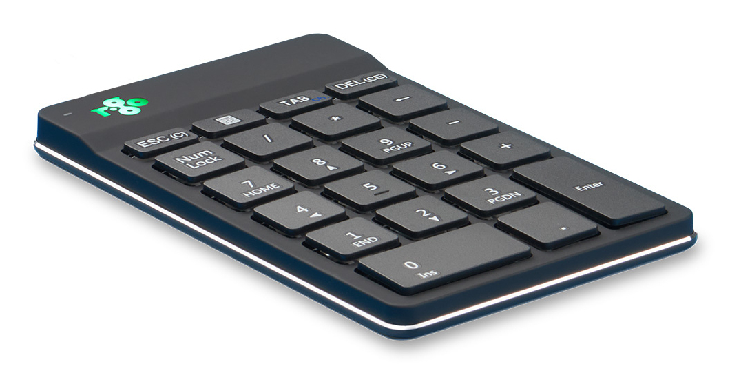 R-Go Tools Numeric keypad R-Go Numpad Break, ergonomic numeric keypad with break software, bluetooth, black