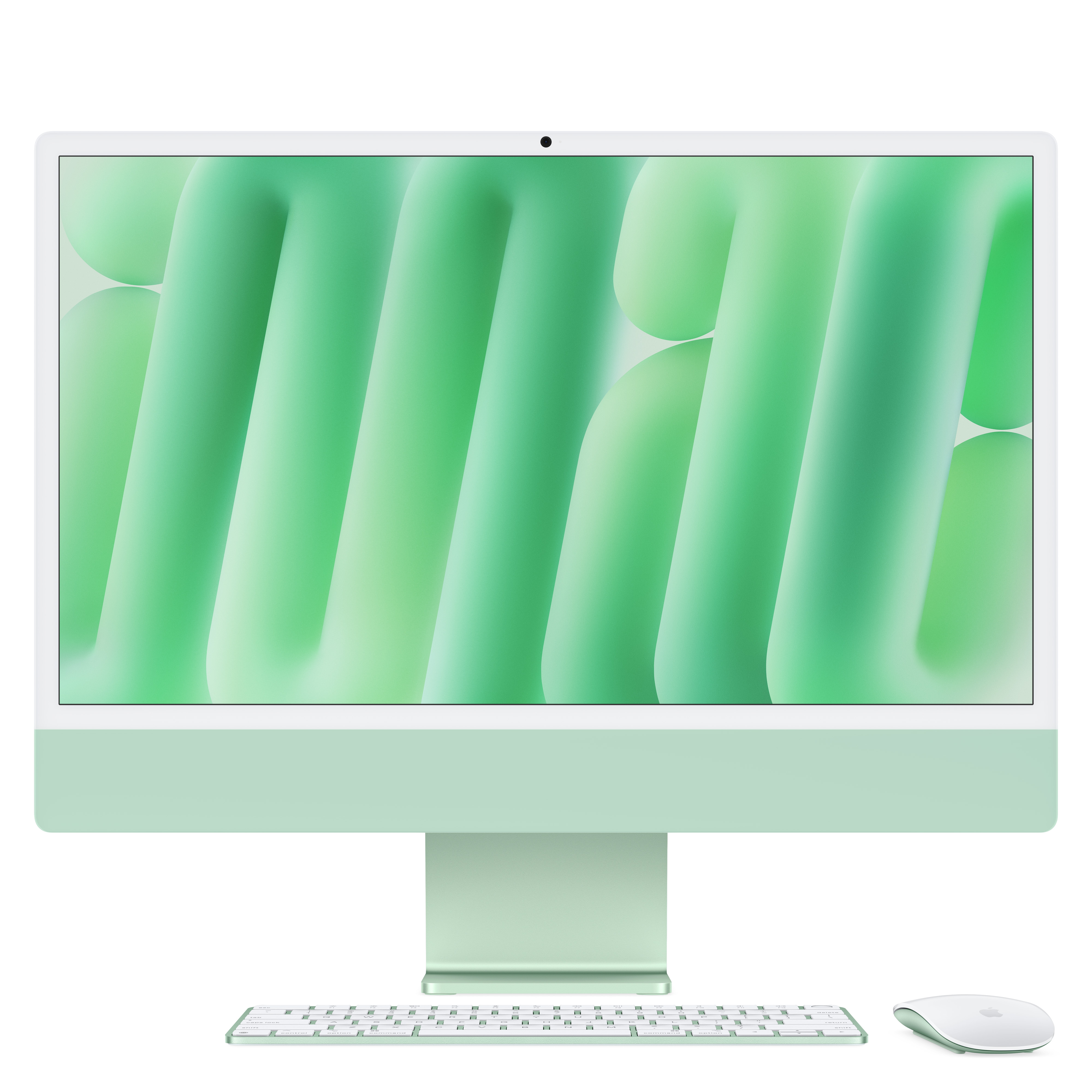 Apple iMac 24-inch with Retina 4.5K display: M4 chip with 10-core CPU and 10-core GPU, 16GB, 256GB SSD - Green