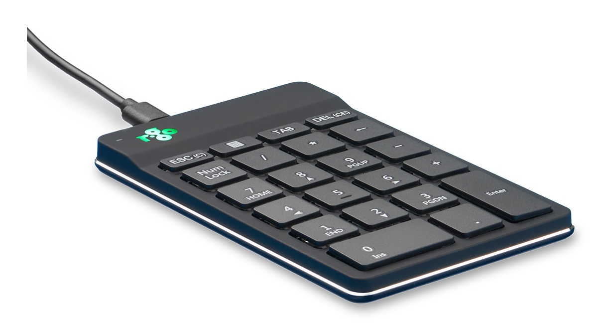 R-Go Tools Numeric keypad R-Go Numpad Break, ergonomic numeric keypad with break software, wired, black
