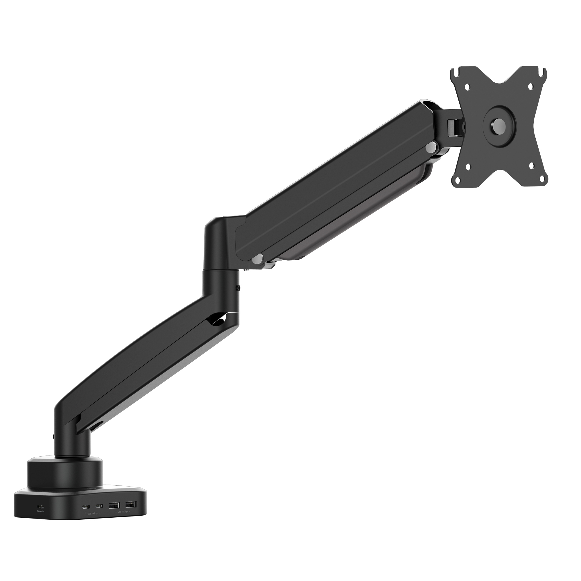 j5create JTSA301 Ergonomic Monitor Mount with Dock, Black