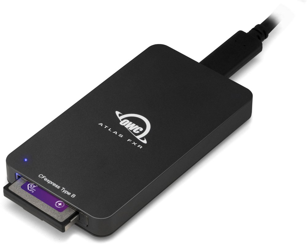 OWC Atlas FXR card reader Thunderbolt 3/USB 3.2 Gen 2 (3.1 Gen 2) Black