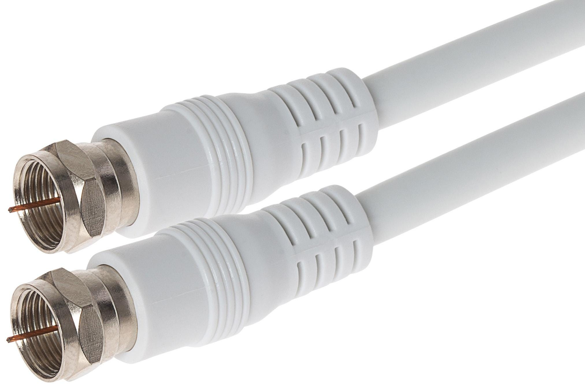 Maplin MAVFF001-030 coaxial cable 3 m F-type White