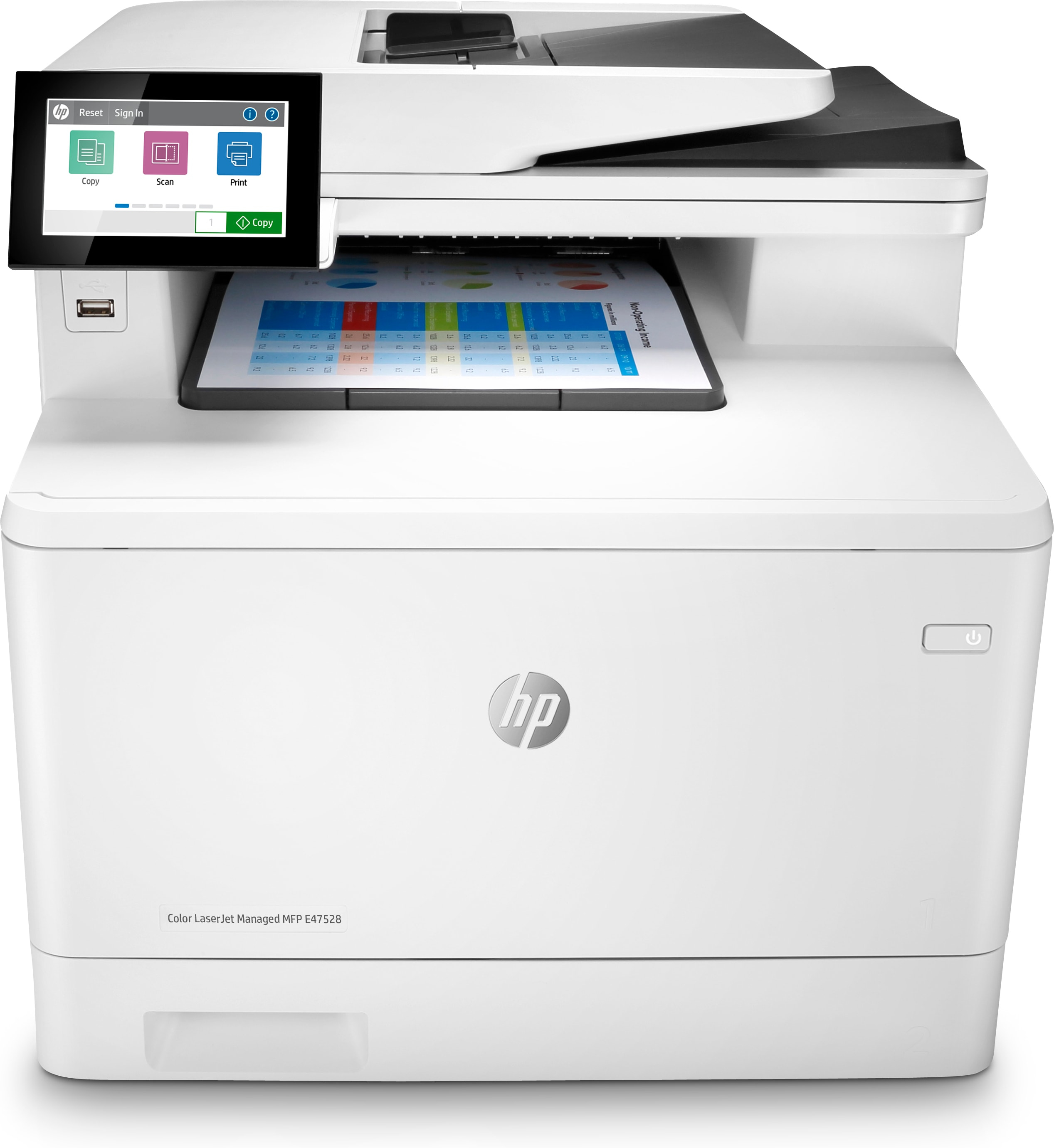 HP Color LaserJet Managed MFP E47528f