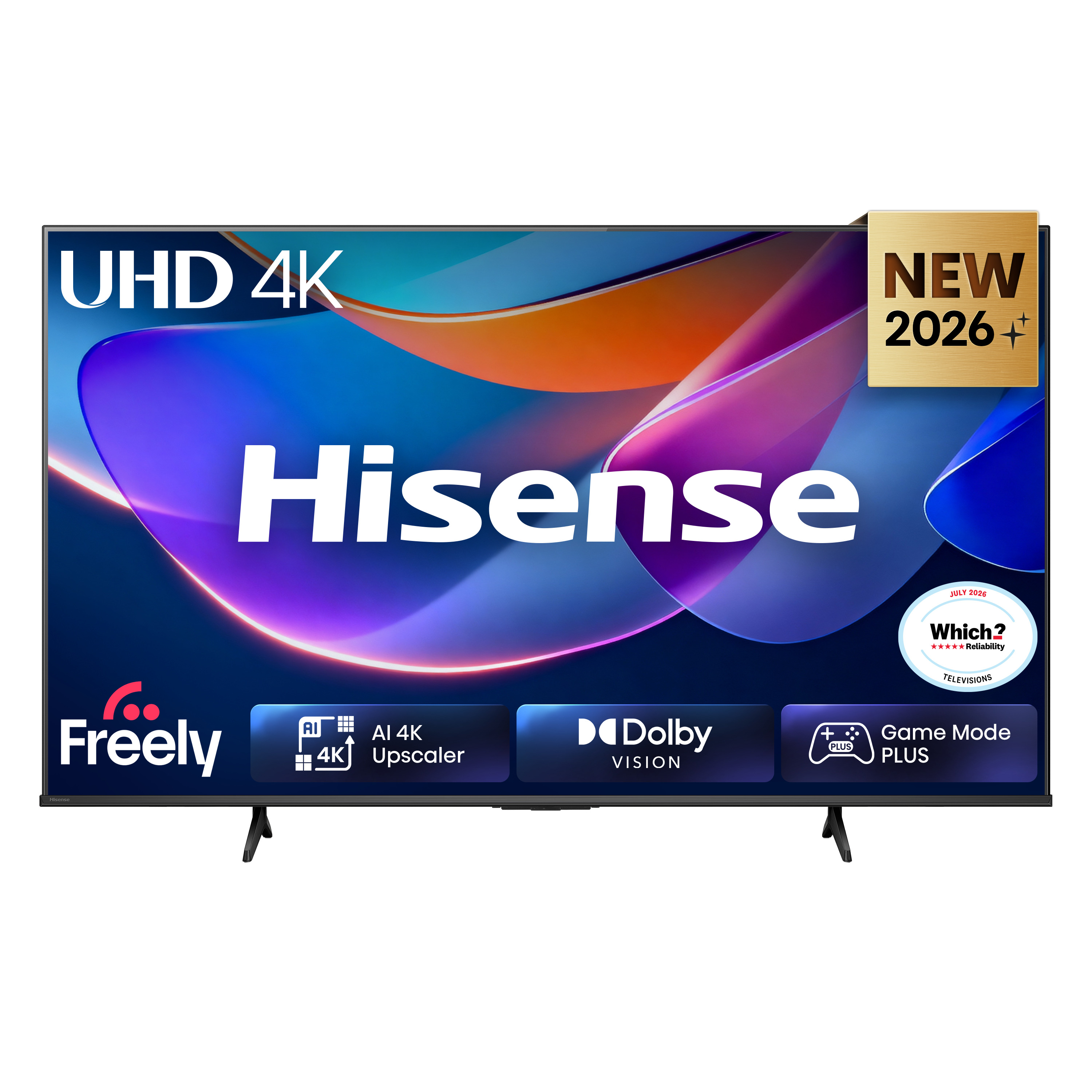 Hisense 43A6STUK TV 109.2 cm (43") 4K Ultra HD Smart TV Wi-Fi Black