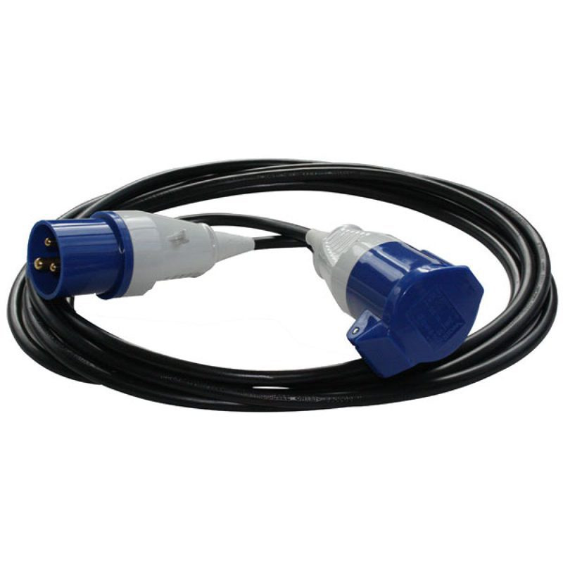 Fairline 2236-050 power extension 5 m 1 AC outlet(s) Indoor/outdoor Black, Blue