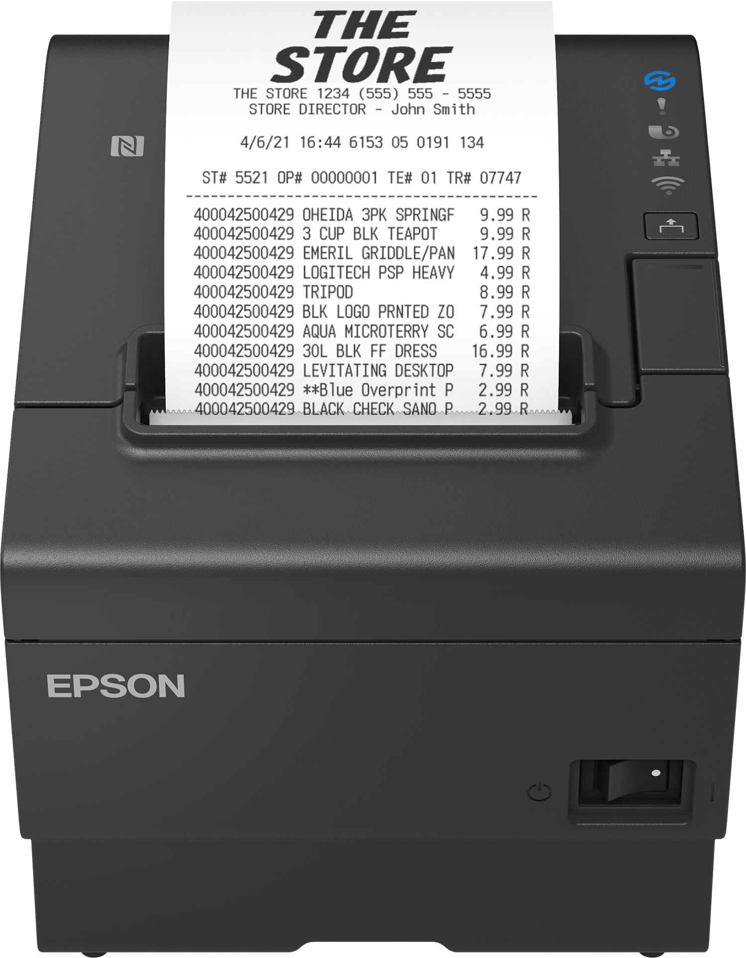 Epson TM-T88VII (132): USB, Eth, PowerUSB, Buzz, Black