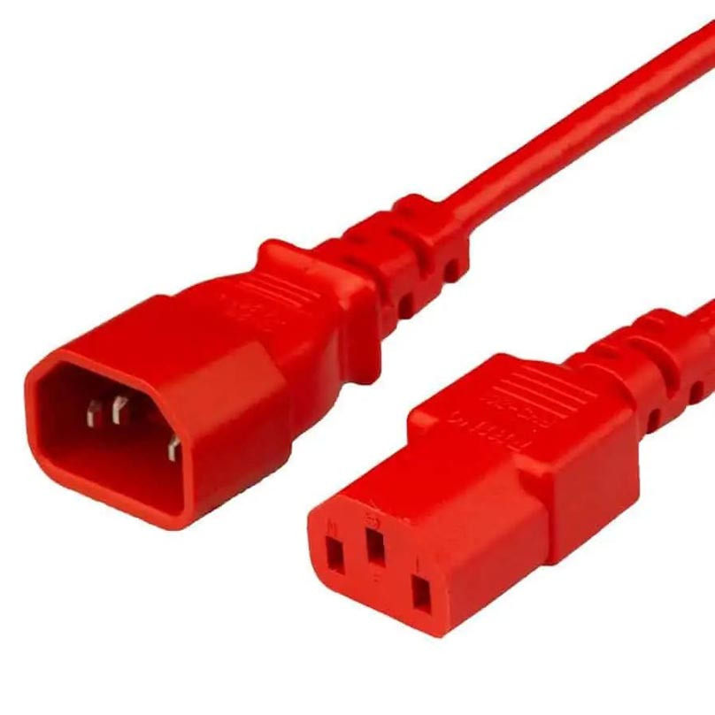 Fairline 2210-005R power cable Red 0.5 m IEC C13 IEC C14