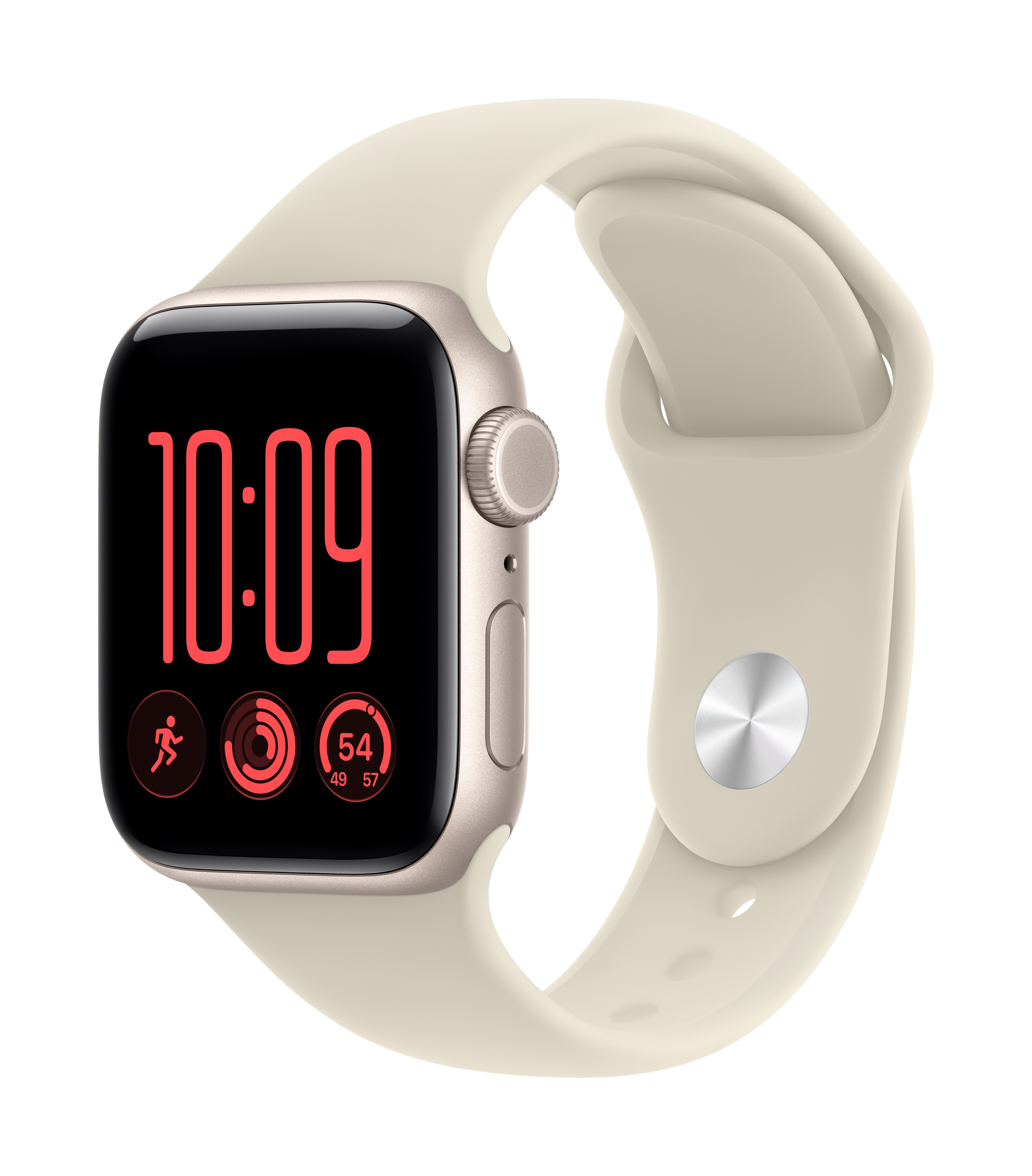 Apple Watch SE (3nd generation) SE 3 GPS + Cellular 40mm Starlight Aluminium Case with Sand Sport Band - S/M