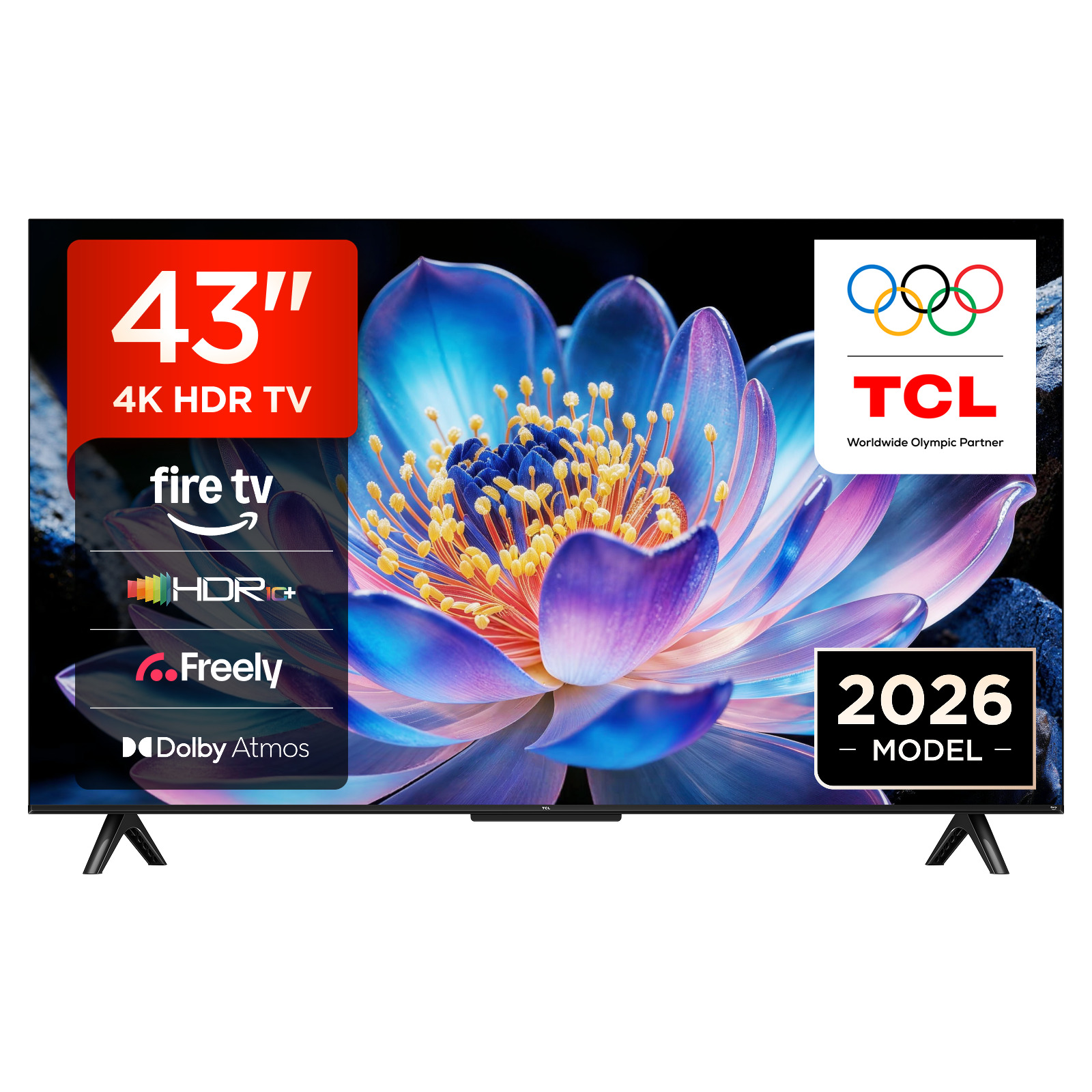 TCL 43V6D-UK TV 109.2 cm (43") 4K Ultra HD Smart TV Wi-Fi Black 260 cd/m²