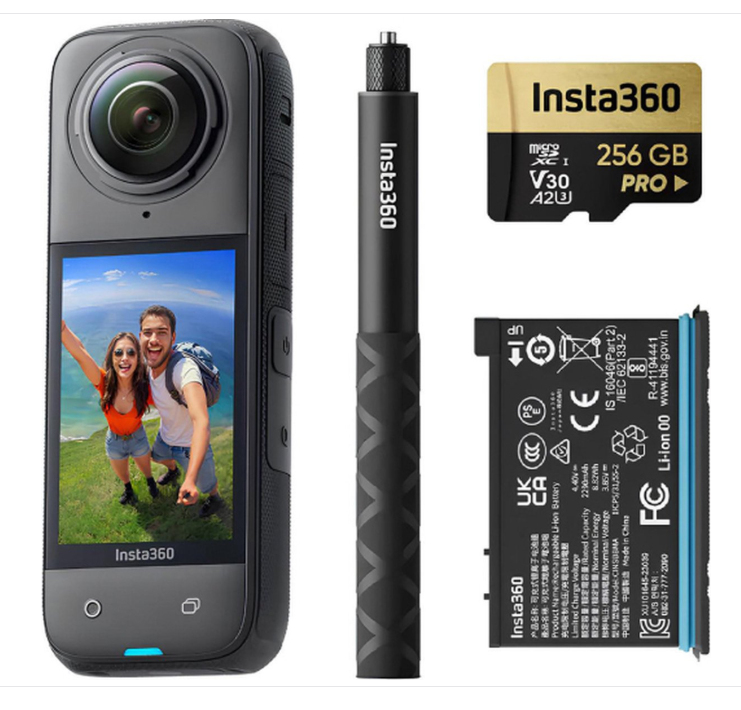 Insta360 X4 Adventure Bundle action sports camera 72 MP 8K Ultra HD CMOS 25.4 / 2 mm (1 / 2") Wi-Fi 602 g