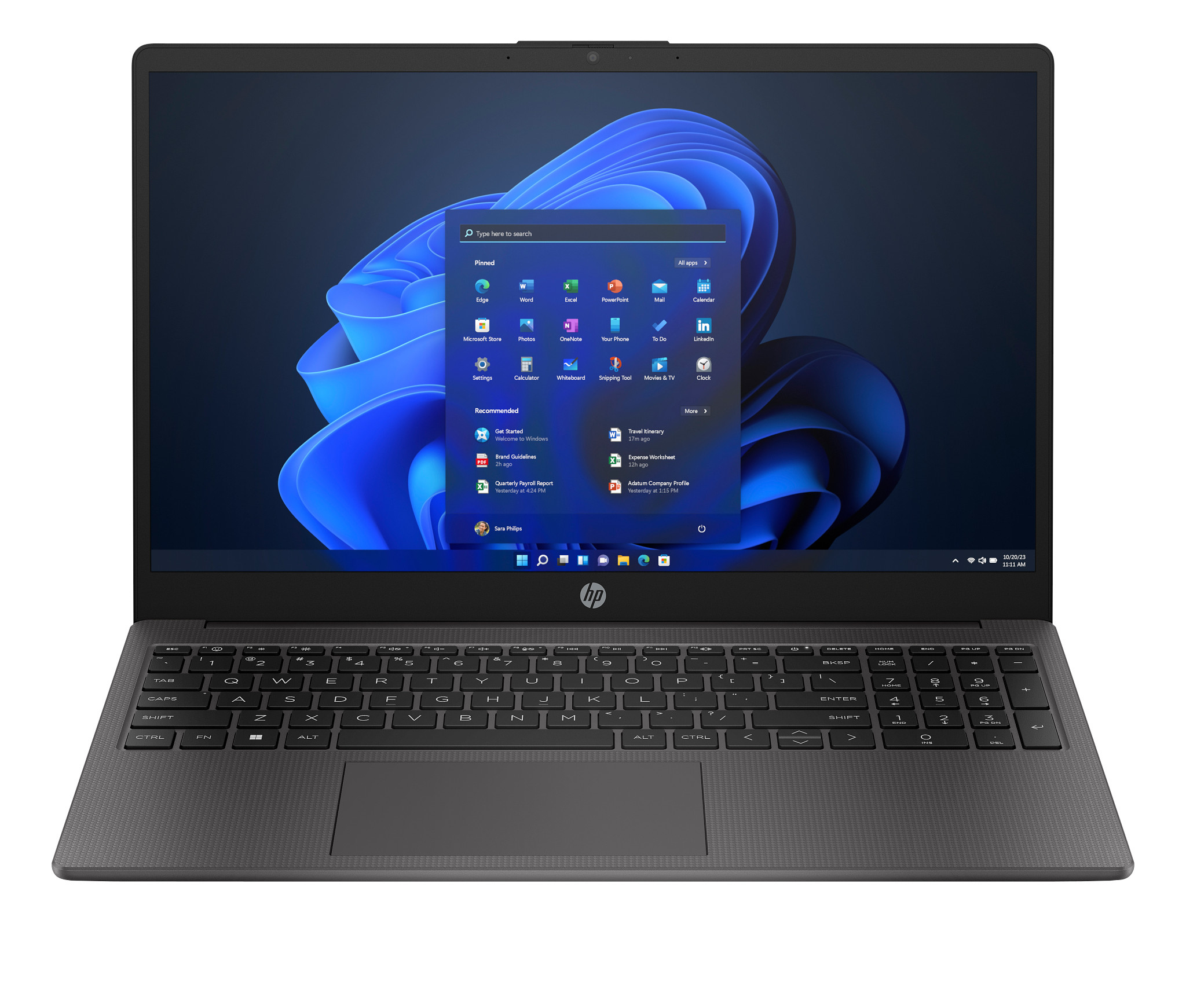 HP 255 15.6 inch G10 Notebook PC AMD Ryzen™ 5 7530U Laptop 39.6 cm (15.6") Full HD 8 GB DDR4-SDRAM 512 GB SSD Wi-Fi 6 (802.11ax) Windows 11 Home Silver