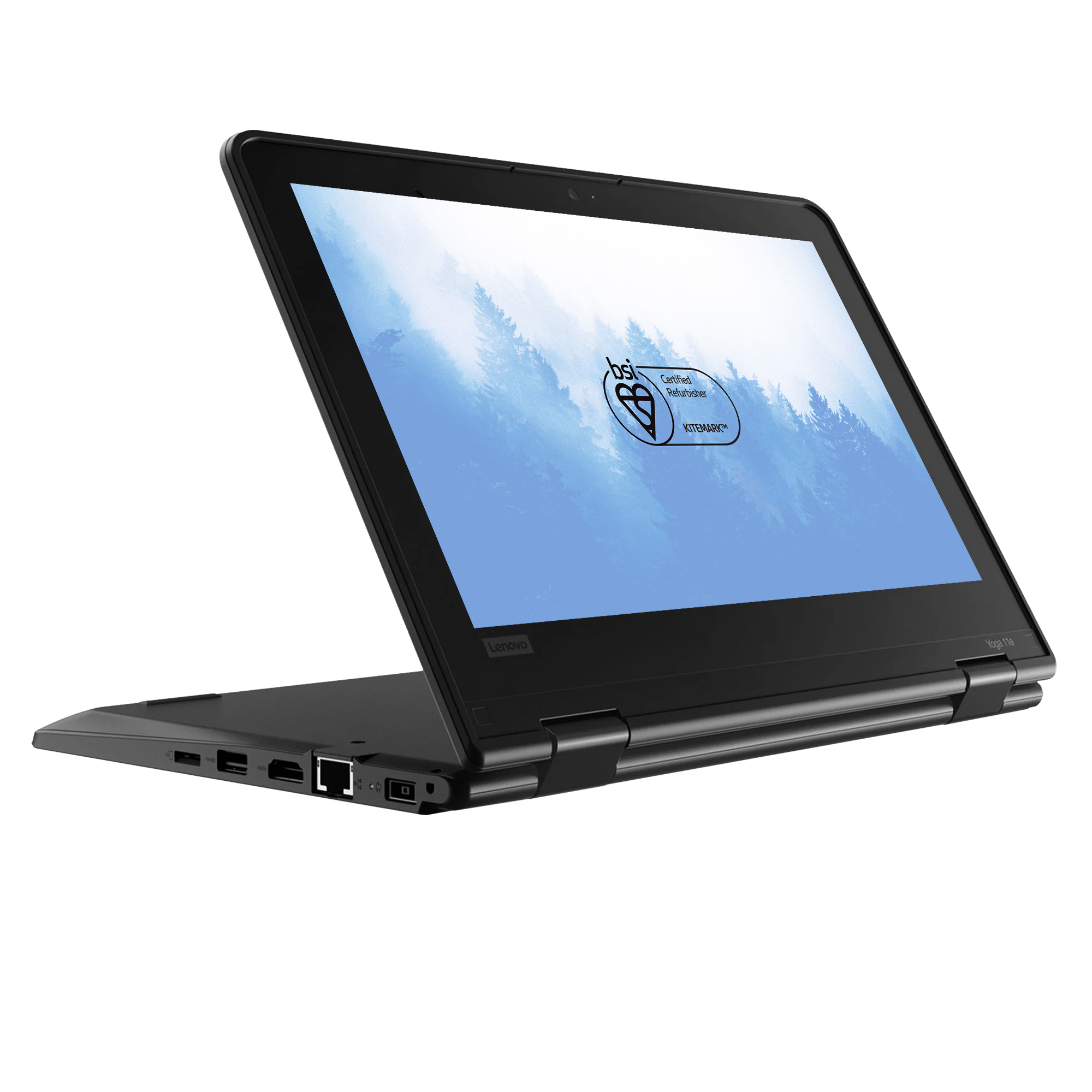 A2C Lenovo ThinkPad Yoga 11e Intel® Celeron® N N4100 Laptop 29.5 cm (11.6") Touchscreen HD 8 GB DDR4-SDRAM 128 GB SSD Wi-Fi 5 (802.11ac) Windows 11 Pro Black