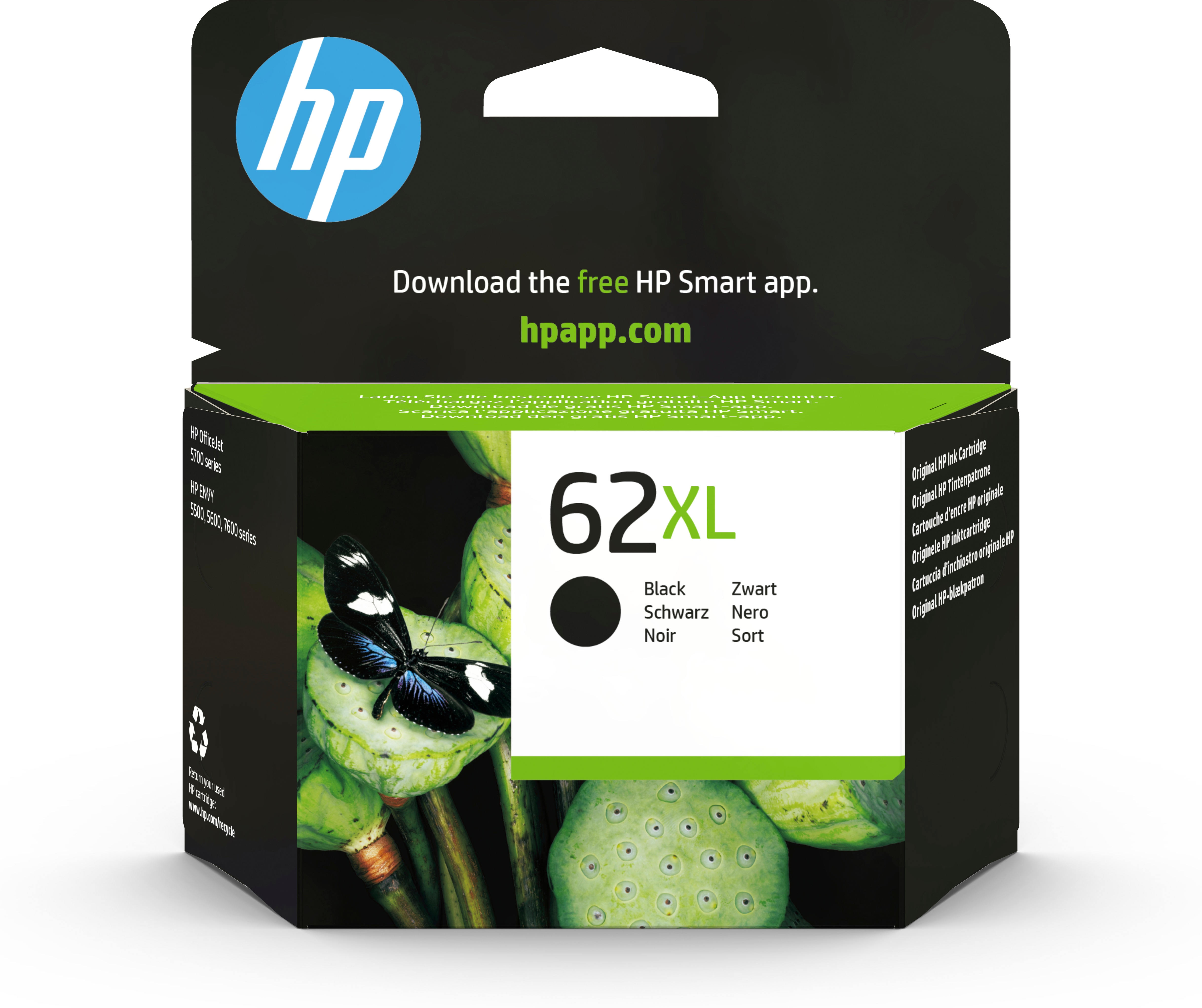 HP 62XL High Yield Original Ink Cartridge - Black