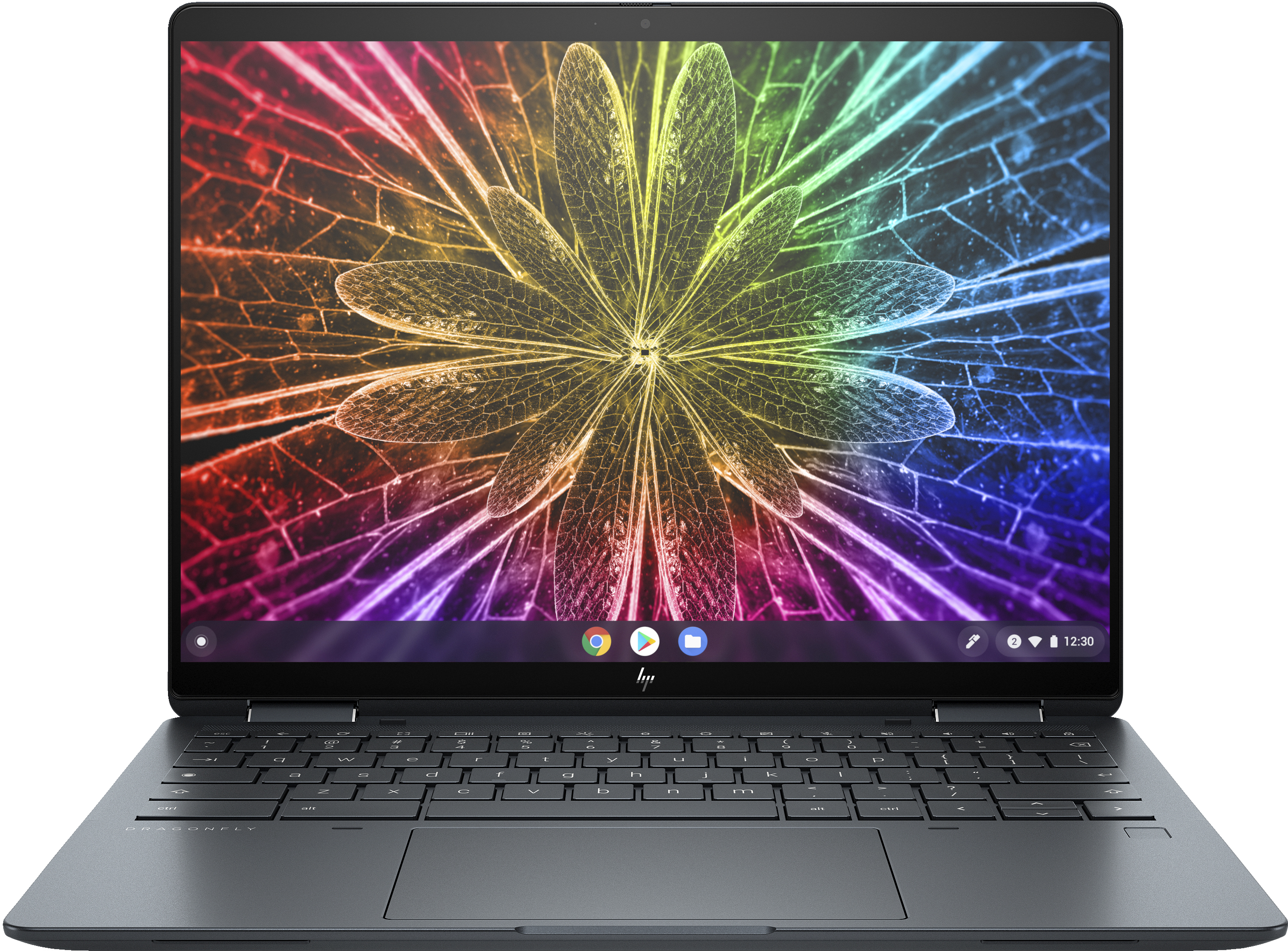 HP Elite Dragonfly 13.5 inch Chromebook Enterprise Intel® Core™ i7 i7-1265U 34.3 cm (13.5") Touchscreen WUXGA+ 16 GB LPDDR4x-SDRAM 256 GB SSD Wi-Fi 6E (802.11ax) ChromeOS Black