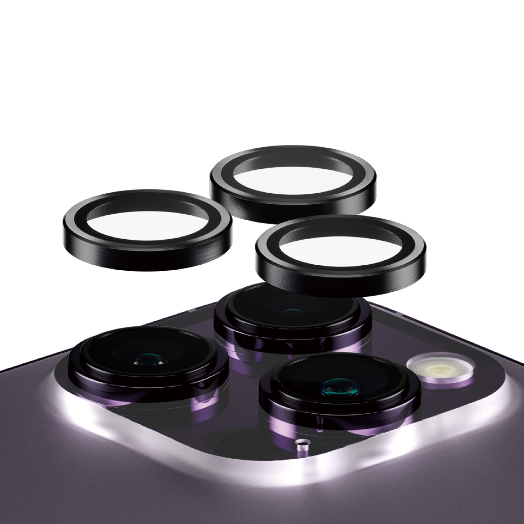 PanzerGlass ® Hoops® Camera Lens Protector Black iPhone 14 Pro | 14 Pro Max