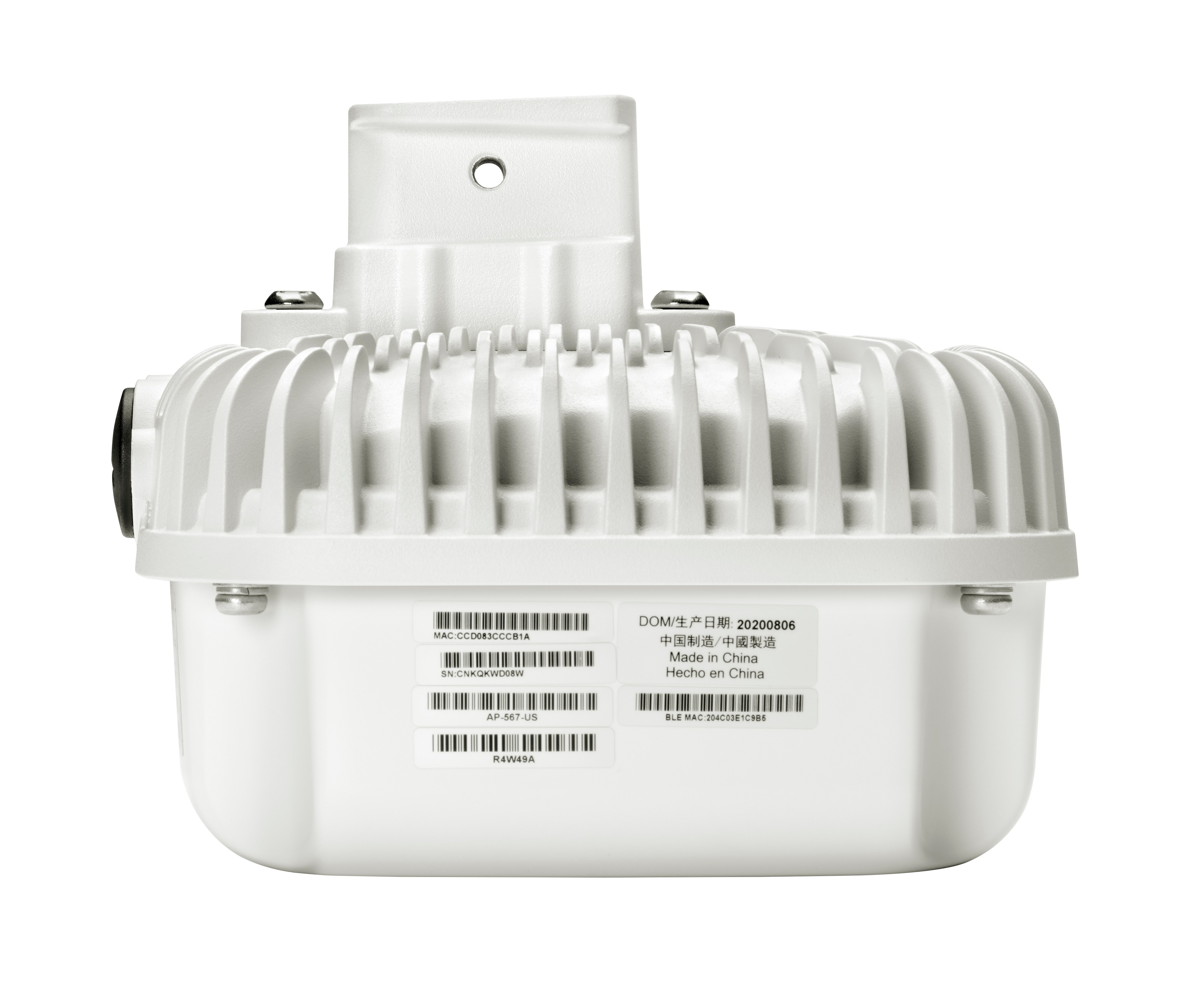 HPE Aruba Networking AP-565 (RW) 802.11ax Dual 2x2 Radio Integrated Omni Antennas Outdoor AP