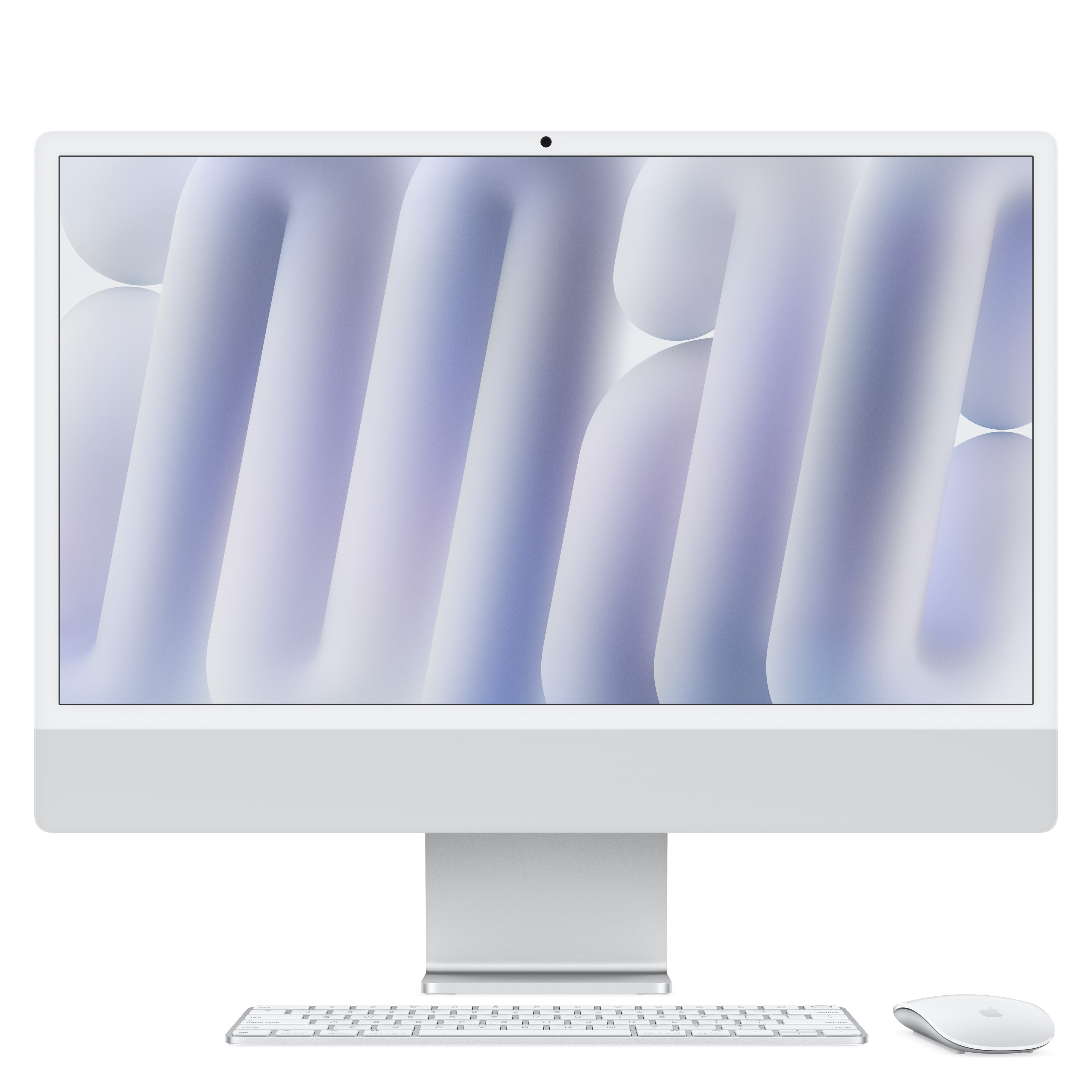 Apple iMac 24-inch with Retina 4.5K display: M4 chip with 10-core CPU and 10-core GPU, 24GB, 512GB SSD - Silver