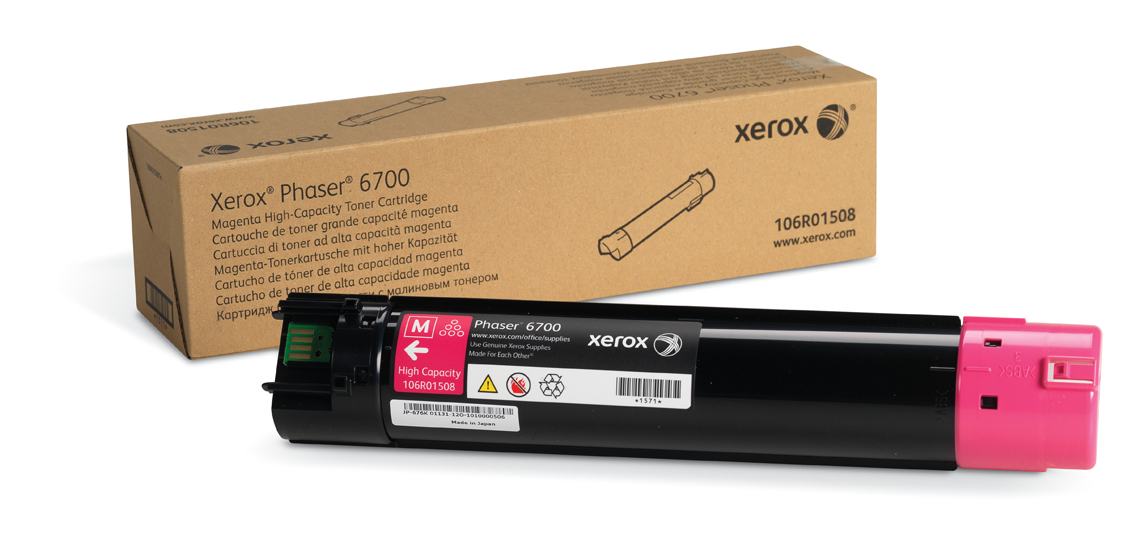 Xerox Genuine Phaser™ 6700 Magenta High capacity Toner Cartridge (12000 Pages) - 106R01508