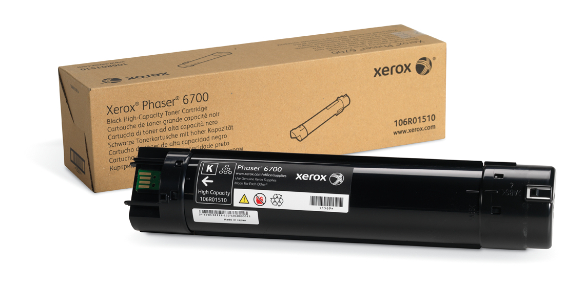 Xerox Genuine Phaser™ 6700 Black High capacity Toner Cartridge (18000 Pages) - 106R01510