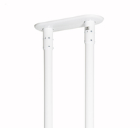 B-Tech SYSTEM 2 - Heavy Duty Twin Pole Ceiling / Floor Mount for Ø50mm Poles