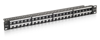 Equip 48-Port Keystone Cat.6 Unshielded Patch Panel, Black