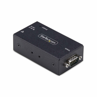 StarTech.com 1-Port Serial to Ethernet Adapter, IP Serial Device Server For Remote RS232 Devices, Wall/DIN Rail Mountable, Metal Housing, RJ45 LAN to DB9 Serial Converter, TAA