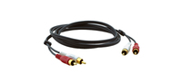 Kramer Electronics 2xRCA, M/M, 1.8m audio cable RCA Black