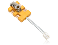 Fluke 4-wire in-line modular adapter Yellow