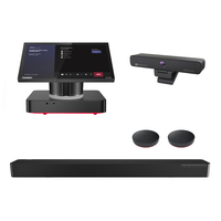 AudioCodes RXV100 Hub with Audio bundled with RXVCam50M and RX40 (Audio Bar with satellite speakers) for use up to large rooms. Compatible with Teams or Zoom