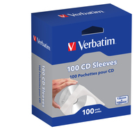 Verbatim CD Sleeves (Paper) 100pk