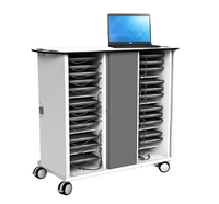 Zioxi - Laptop Trolley, Secure Charging for 32 Chromebooks, Tabl