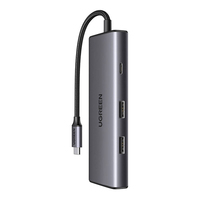 Ugreen 15531 interface hub USB Type-C 1000 Mbit/s Grey