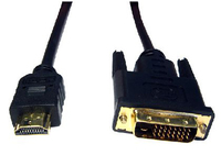 Cables Direct 1.8m HDMI-DVI-D 2 m Black
