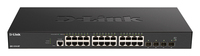 D-Link 24-port 10GBASE-T + 4-port 10/25G SFP28 Smart Managed Switch