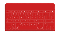 Logitech Keys-To-Go QWERTZ German Bluetooth Red