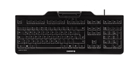 CHERRY KC 1000 SC keyboard Office USB QWERTY Spanish Black