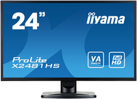 iiyama ProLite X2481HS-B1 computer monitor 59.9 cm (23.6") 1920 x 1080 pixels Full HD LED Black