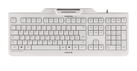CHERRY KC 1000 SC keyboard Universal USB AZERTY Belgian White