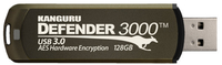 iStorage Kanguru Defender 3000™ SuperSpeed USB 3.0 128 GB| Secure Flash Drive | FIPS 140-3 Level 3 pending, FIPS 140-2 Level 3 Certified | AES-XTS 256-bit Hardware Encryption | TAA Compliant|