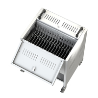 Loxit 7425 portable device management cart/cabinet White