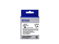 Epson Label Cartridge Heat Shrink Tube (HST) LK-4WBA5 Black/White D5mm (2.5m)