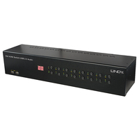Lindy 16 Port DVI-I Single Link USB 2.0 and Audio KVM Switch Pro