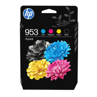 HP 953 4-pack Black/Cyan/Magenta/Yellow Original Ink Cartridges