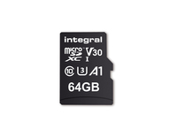 Integral 64GB MICRO SD CARD SDXC UHS-1 U3 CL10 V30 A1 UP TO R-100 MBS