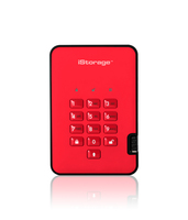 iStorage diskAshur² SSD 128GB Red | Secure Portable Solid State Drive |AES-XTS 256-bit Hardware Encryption | PIN protected | OS & Platform Independent | TAA Compliant |Brute force hack defence | Dust/Water Resistant