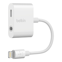 Belkin RockStar mobile phone cable White Lightning Lightning + 3.5mm