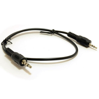 kenable 003225 audio cable 0.5 m 2.5mm 3.5mm Black