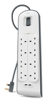 Belkin BSV604AF2M surge protector White 6 AC outlet(s) 2 m