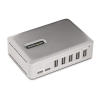 StarTech.com 7-Port USB-C Hub - 5x USB-A + 2x USB-C - Self-Powered w/65W Power Supply - USB 3.1 10Gbps - Desktop/Laptop USB Hub w/3ft USB-IF Certified Locking Cable - USB C Hub - TAA
